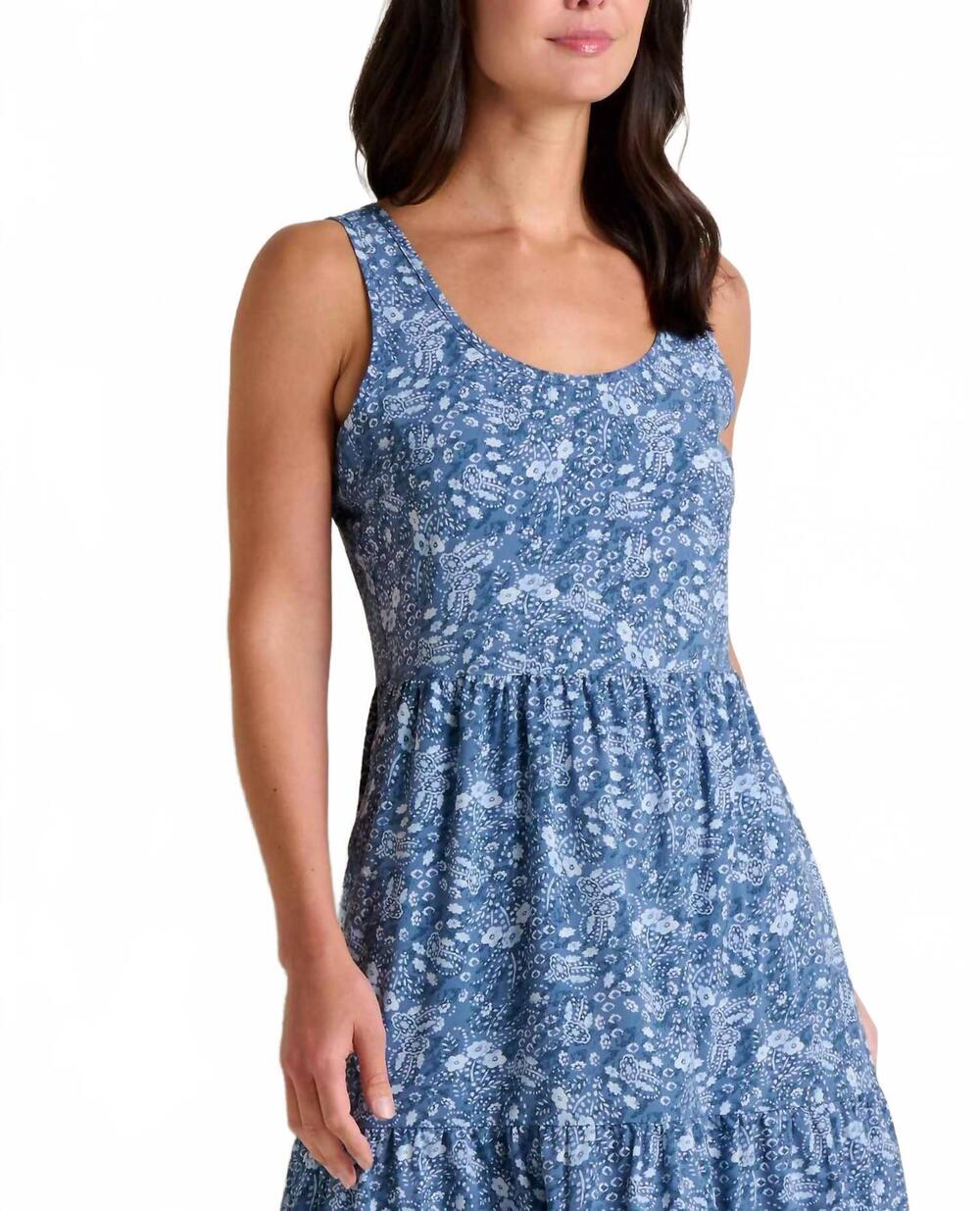 NEW TOAD&CO sunkissed susanna midi dress in canal print - Picture 4 of 4